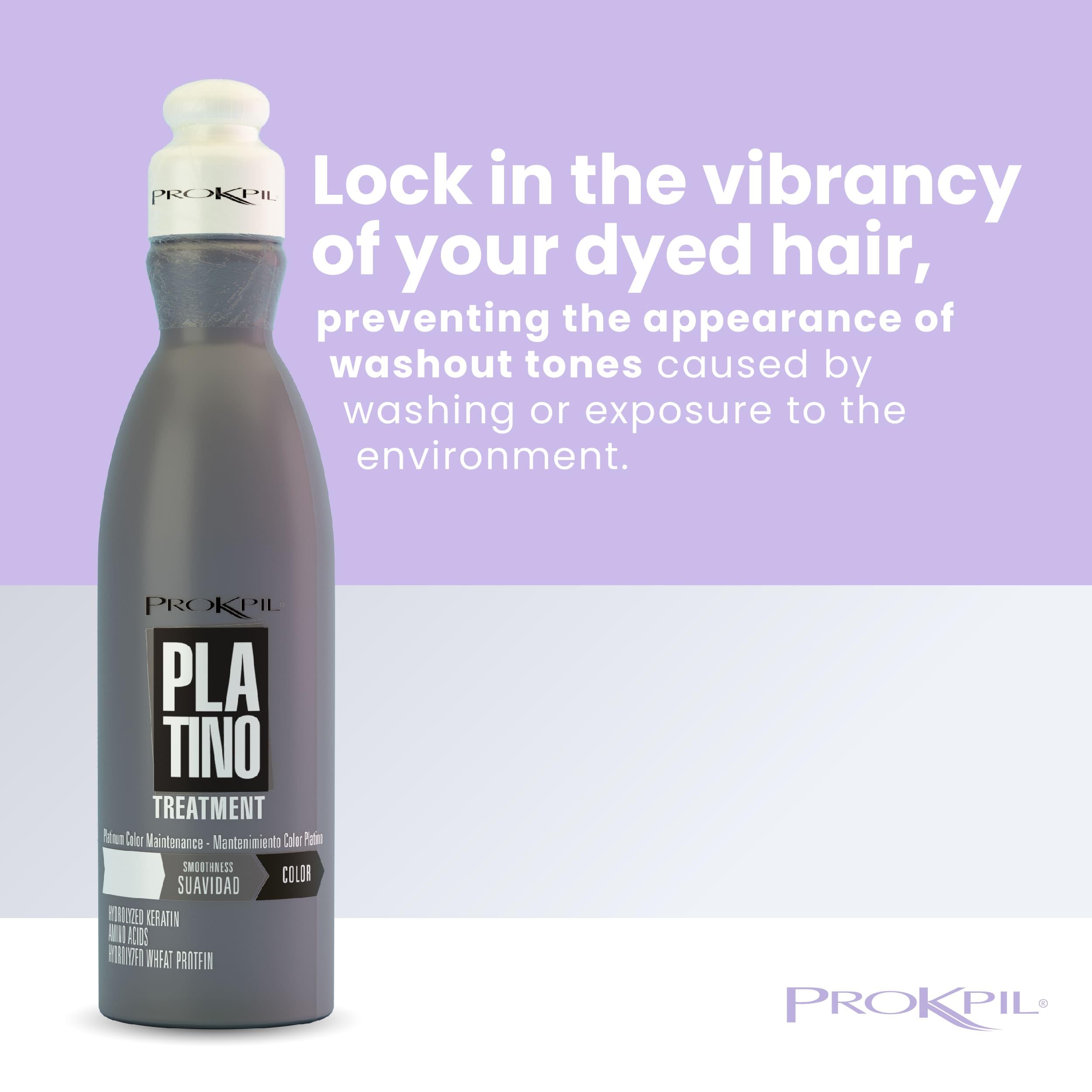 Prokpil Brillo saludable con reflejos platinos en el cabello