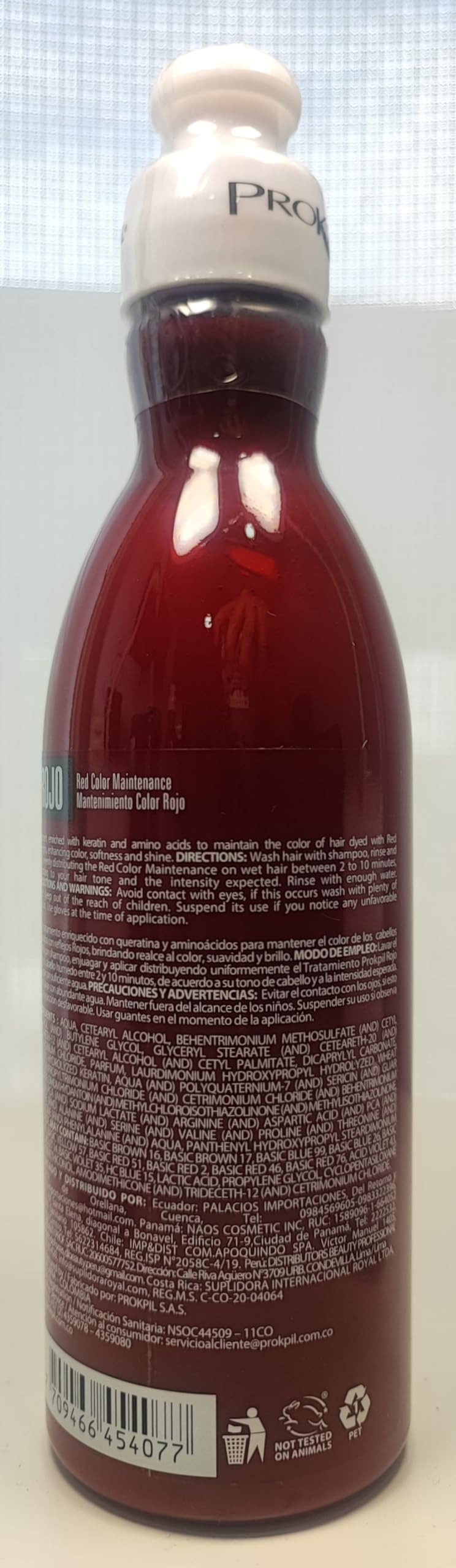 Aplicación tras teñido: renovación suave del tono rojo.