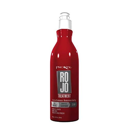 Prokpil Rojo crema textura sedosa para cabello tintado.