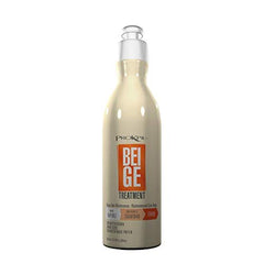 Prokpil tratamiento cabello beige con botella, fortalece la fibra y aporta hidratación.