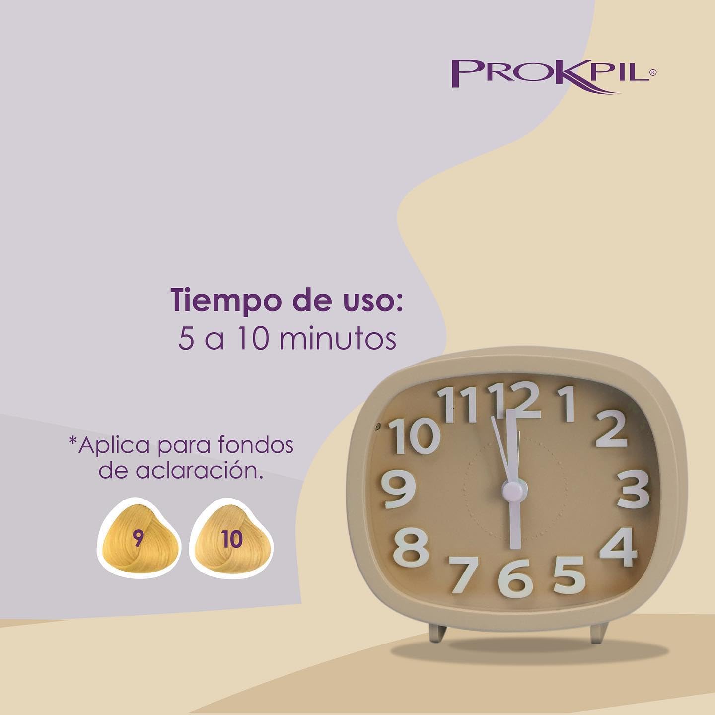 Prokpil tratamiento cabello beige envase de 300 ml para uso cómodo.