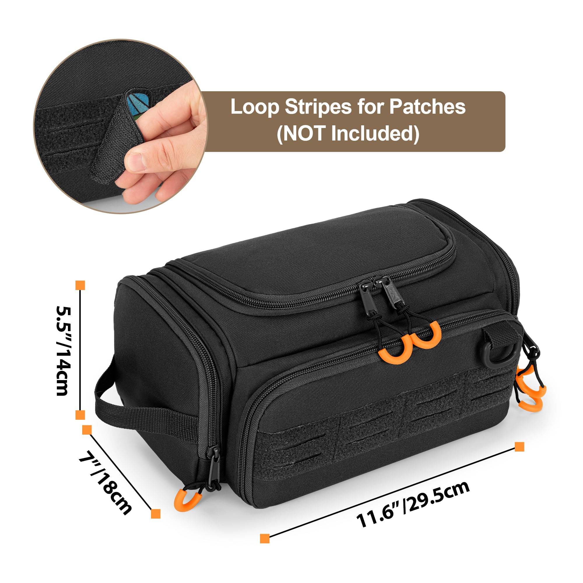 Prokva bolsa de higiene tática con asa lateral para transporte cómodo