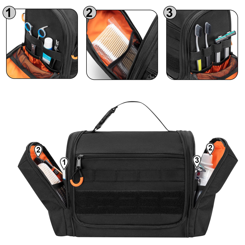 Prokva revestimiento naranja, facilita localización rápida de objetos dentro de la bolsa.