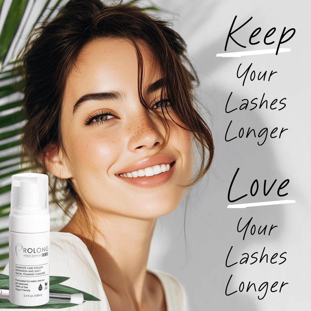 PROLONG LASH cepillo para pestañas, uso suave para eliminar residuos.