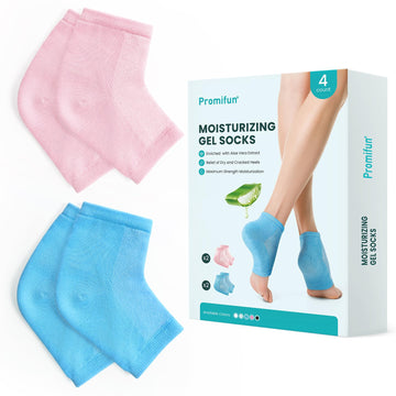 Calcetines Promifun para talones hidratantes 2 pares para pies suaves
