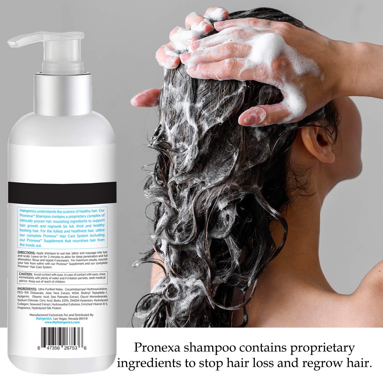 Pronexa espuma cremosa para cabello húmedo durante la ducha