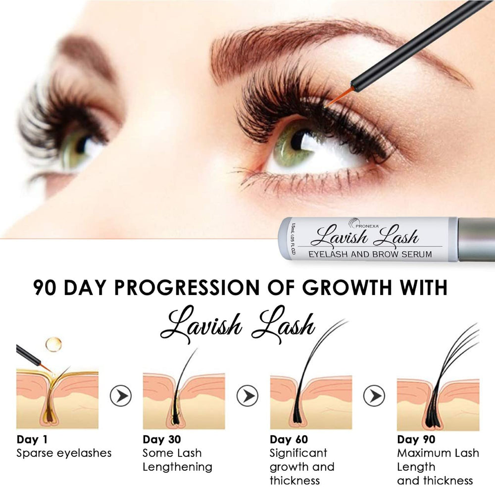 Detalle de cejas con Lavish Lash para aspecto más definido