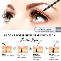 Detalle de cejas con Lavish Lash para aspecto más definido