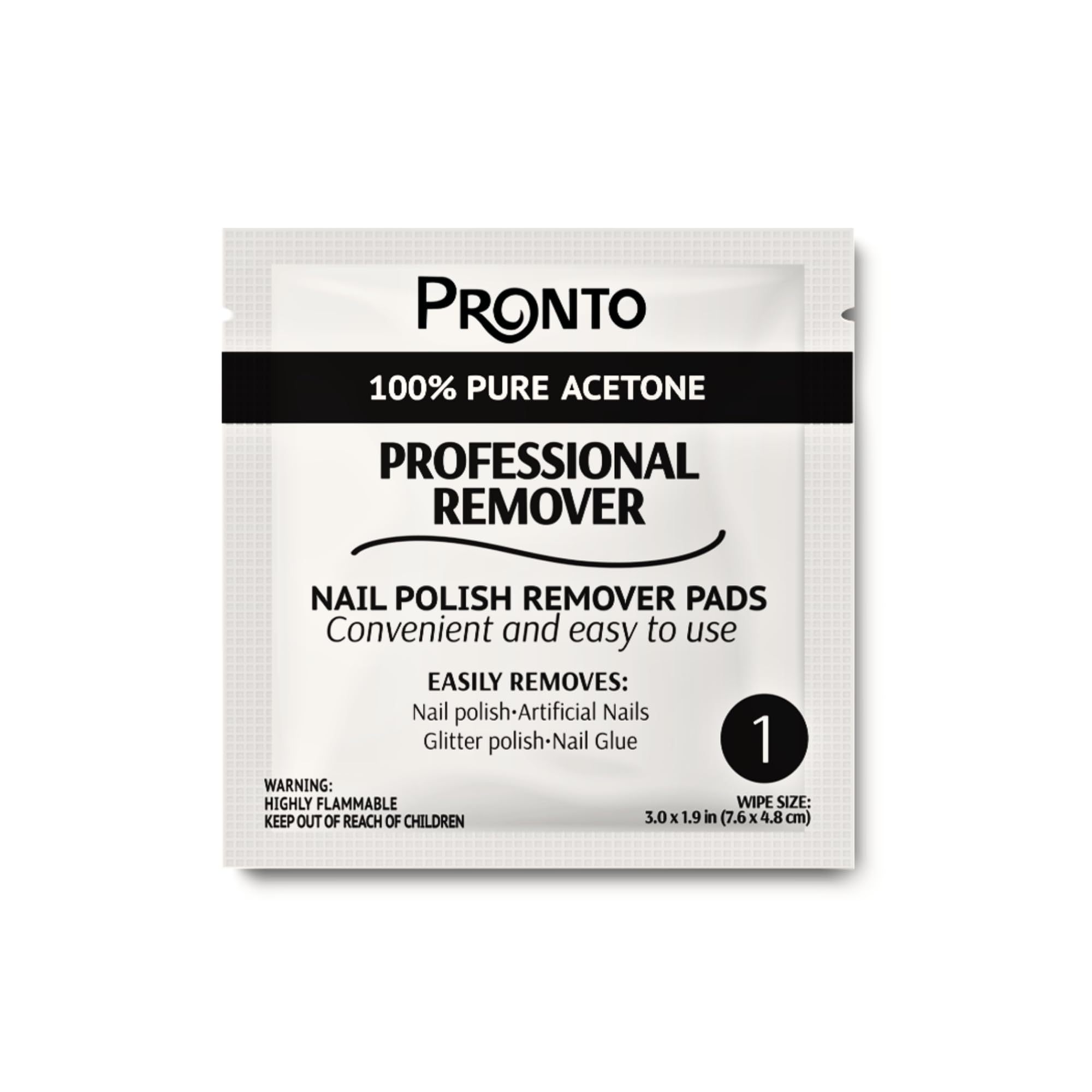 Pronto acetona pura para quitar esmalte rápido y eficaz.