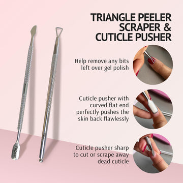 Pronto conjunto manicura para dejar uñas listas para la siguiente manicura en casa.