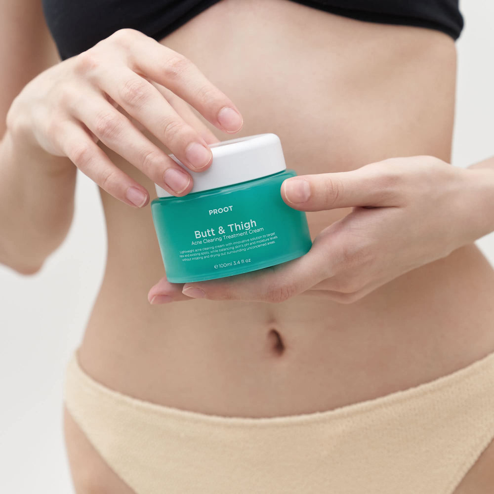 PROOT Crema acne nalgas, cuidado constante para equilibrio de grasa y humedad.