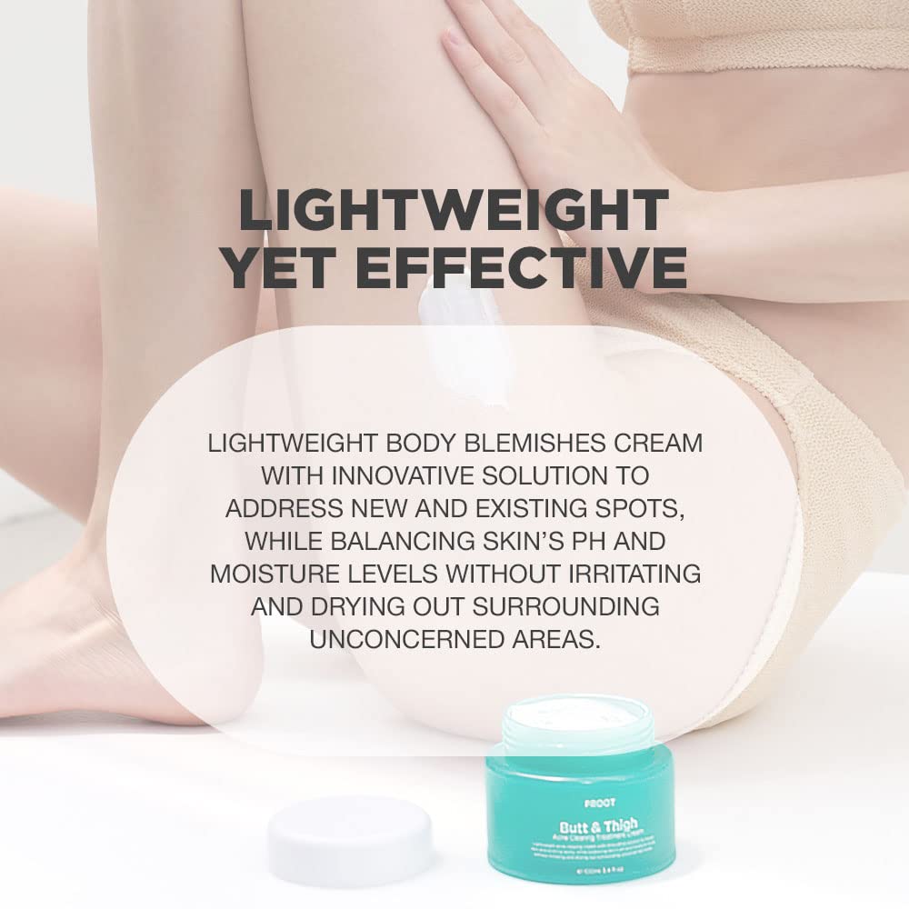 PROOT Crema acne nalgas, puntos negros, ayuda a mantener la piel limpia.