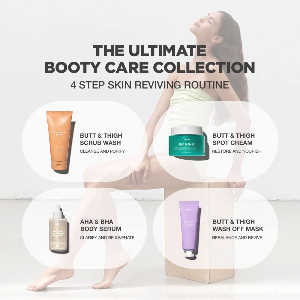 PROOT Crema acne nalgas, uso diario, mejora tono y textura de la piel.