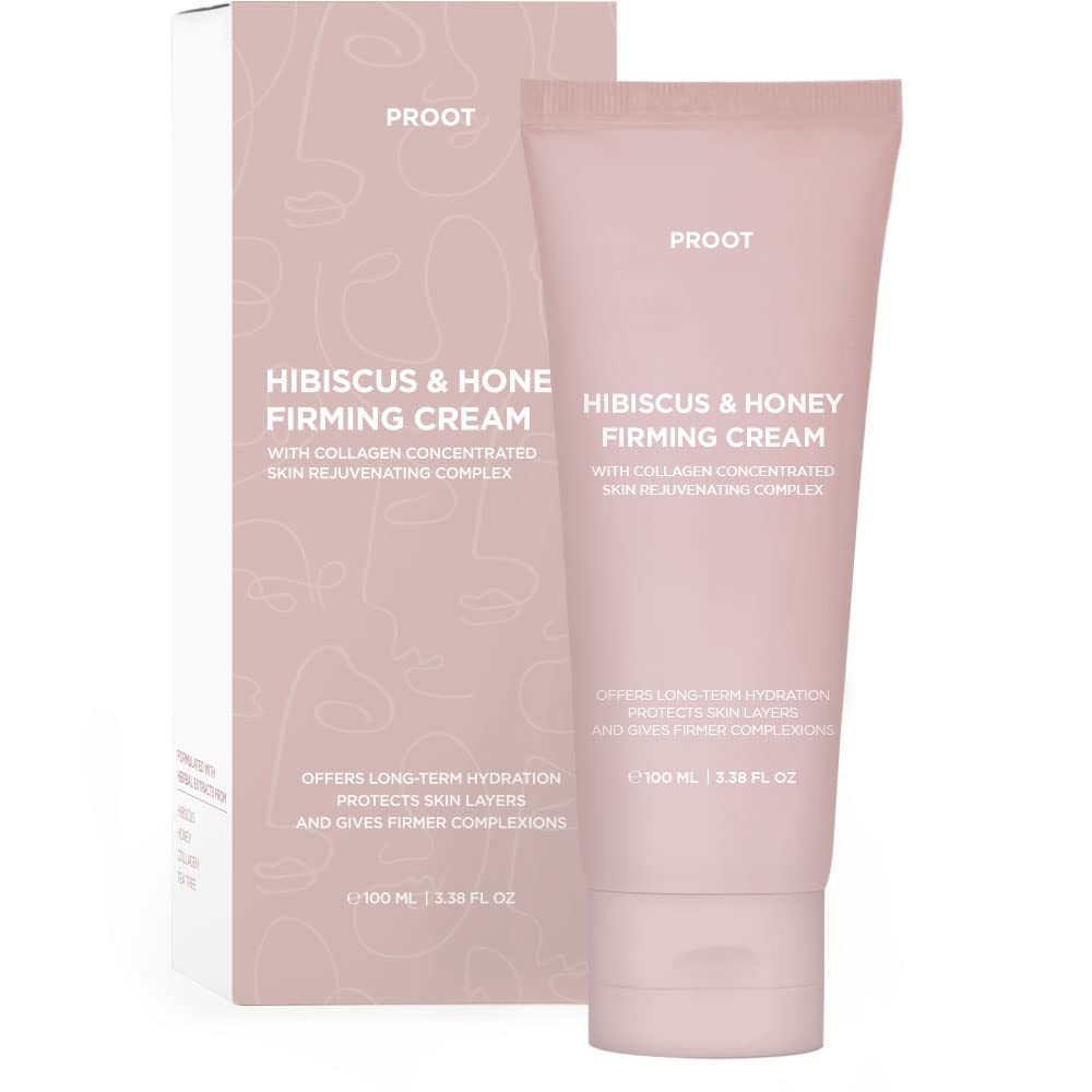 PROOT Crema Reafirmante Hibisco y Miel en bote para cuello suave