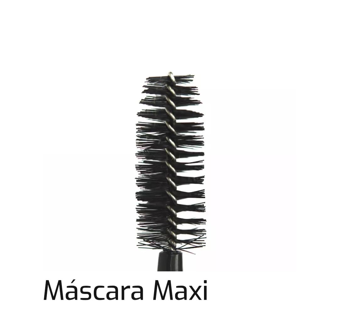 Prosa 4 en 1 Maxi-Volumen Mascara con efecto rizo para levantar y rizar pestañas.