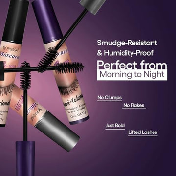 Prosa Mascara Conjunto aplicador preciso ofrece mayor longitud y separación.