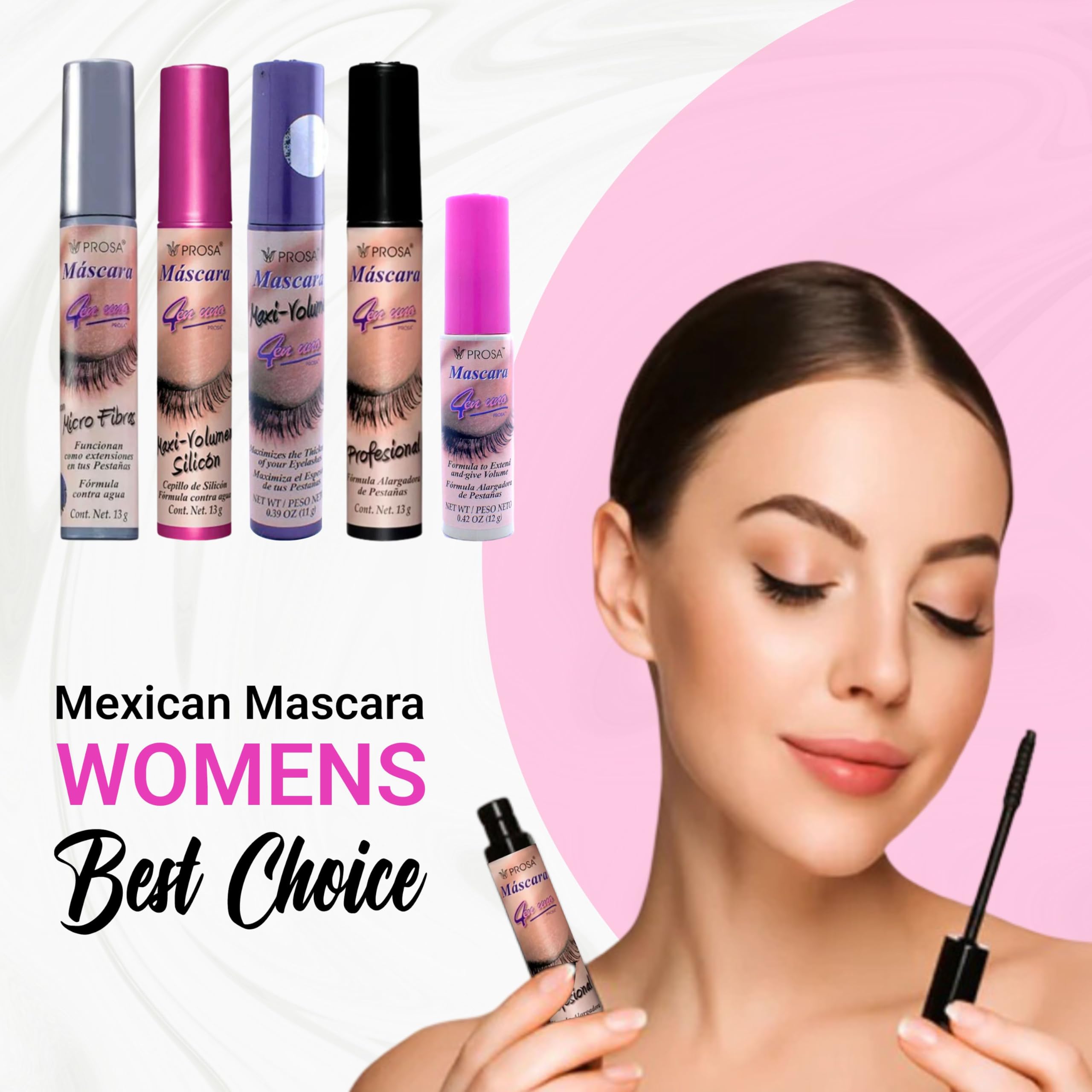 Prosa Mascara Professional Collection, duración de día y noche para un acabado duradero.