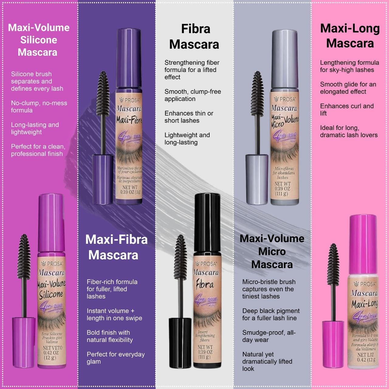 Prosa Mascara Professional Collection, empaque regalo listo para sorprender.