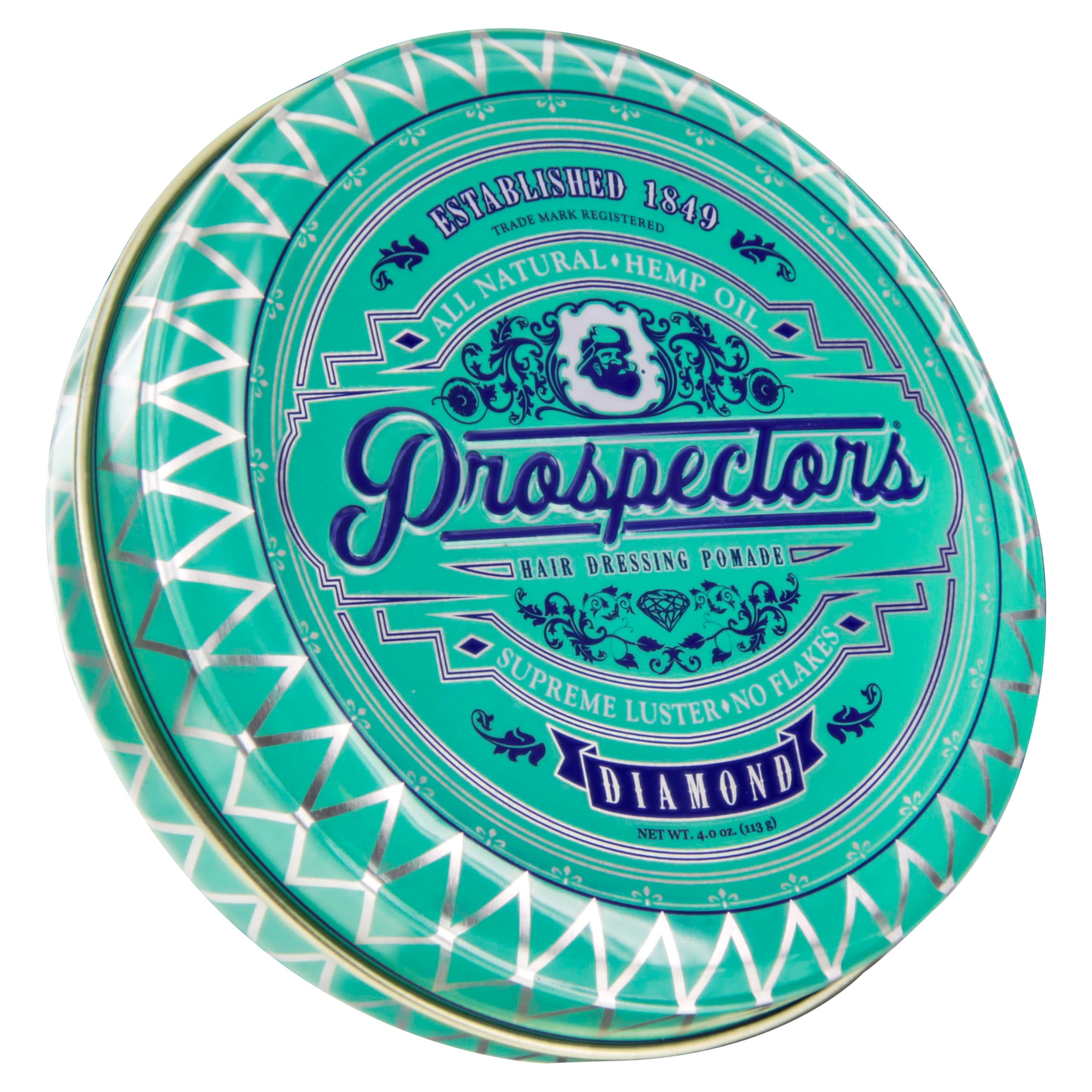 PROSPECTORS Diamante pomada en lata de 4 oz para peinados con sujeción media