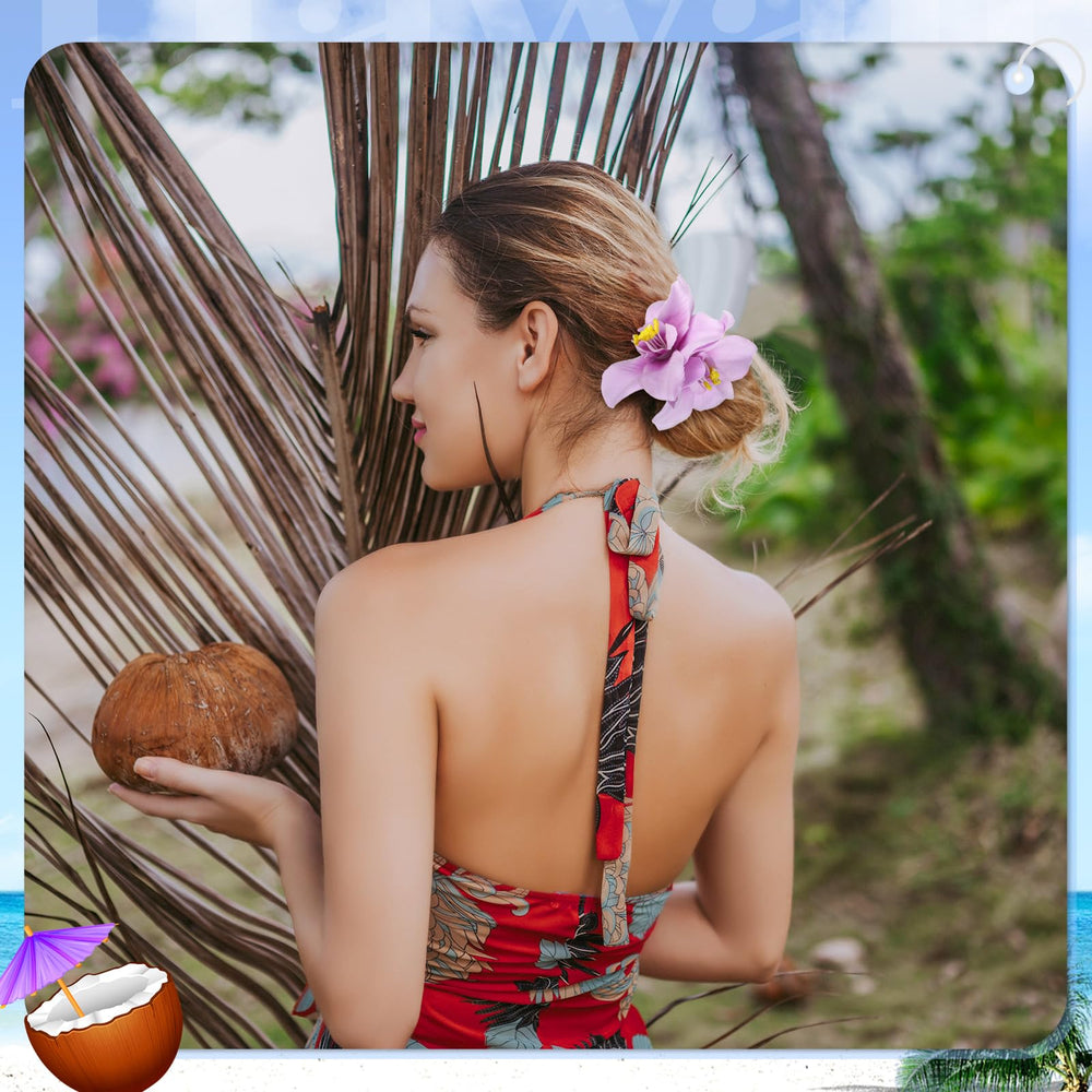 ProSuites clip hawaiano rojo para destacar con looks atrevidos