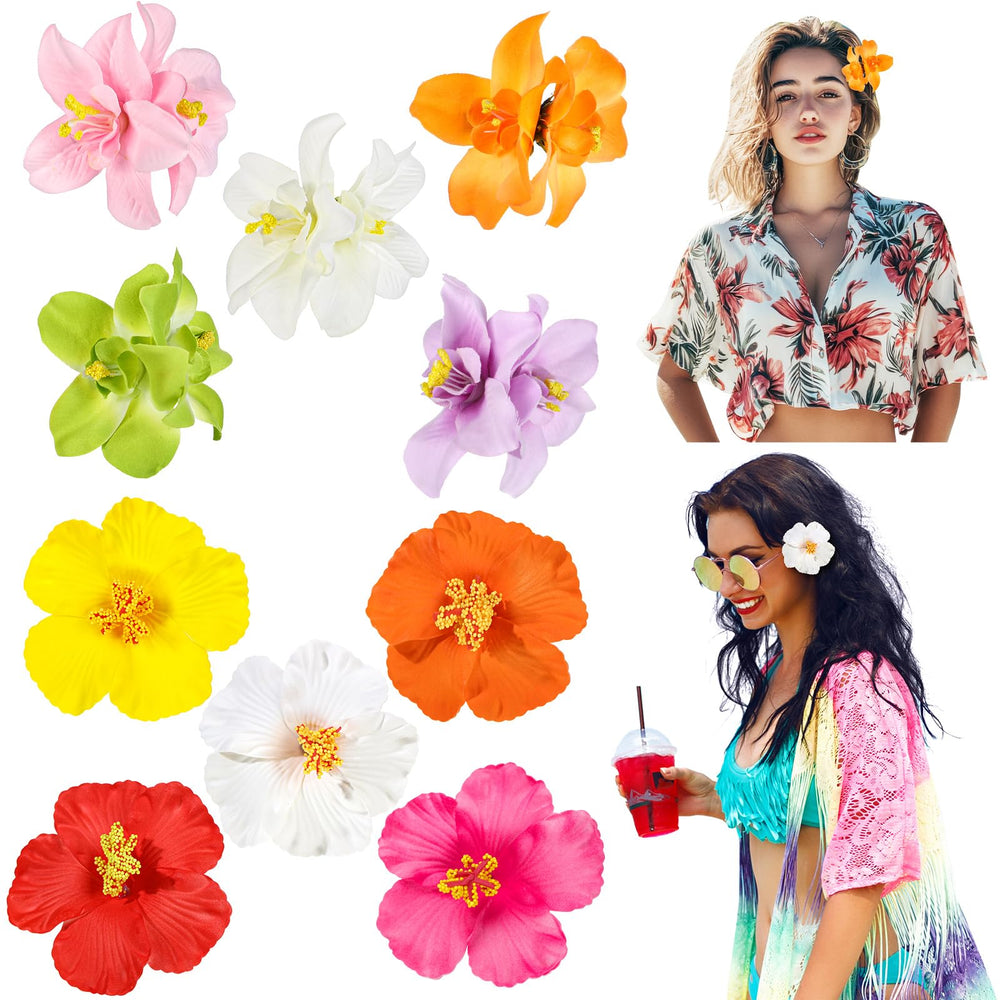 ProSuites clip hawaiano blanco para un look veraniego duradero