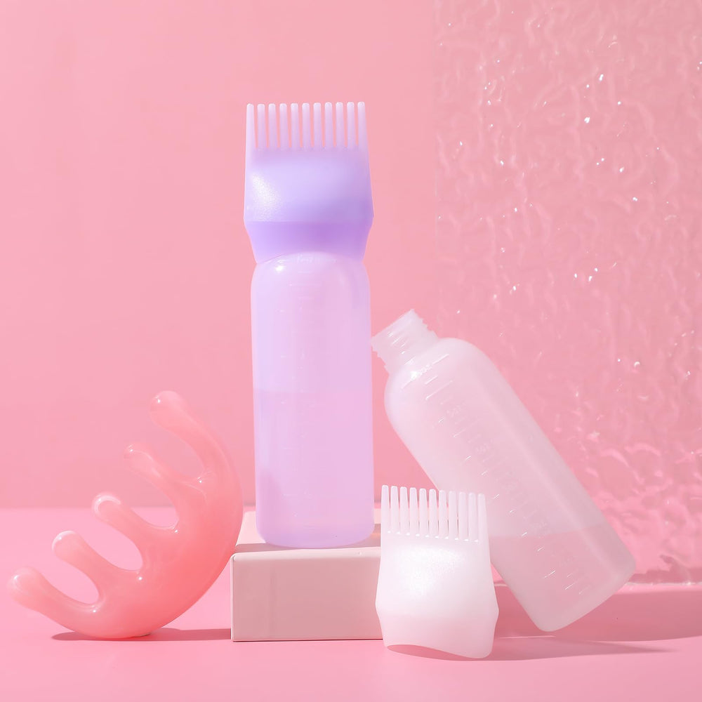 Kit ProSuites: dos botellas y peine para cuidado cosmético en casa.