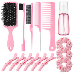 ProSuites peine con amortiguación rosado para peinado suave y control del cabello