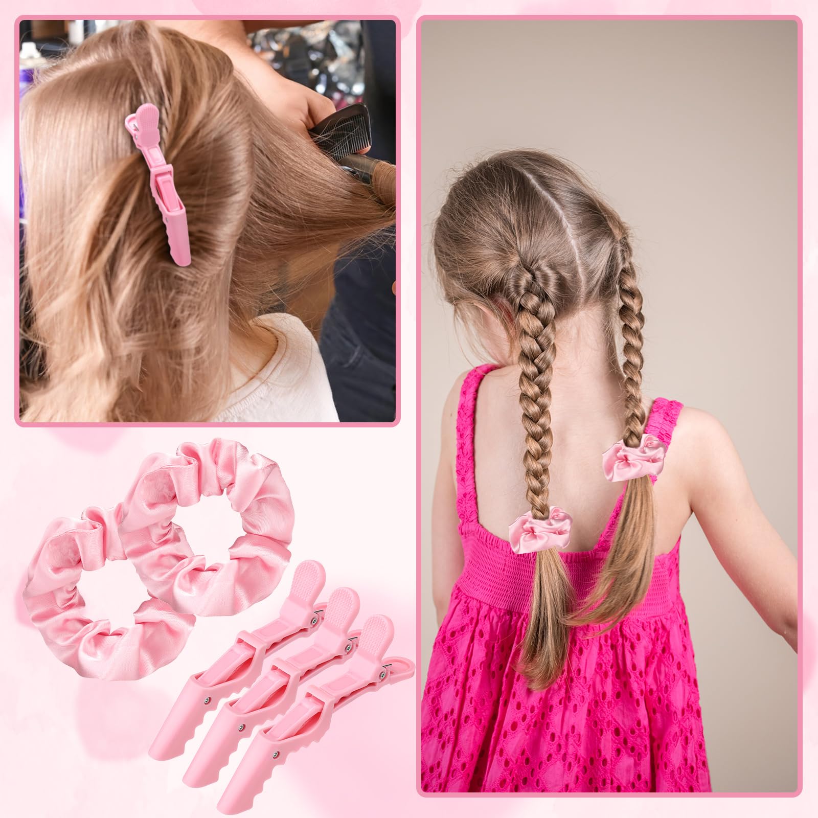 ProSuites pinzas para cabello rosa fijan peinados con comodidad