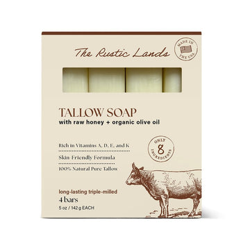 PROVENCE ESSENTIALS The Rustic Lands jabones de sebo de vaca para piel sensible.