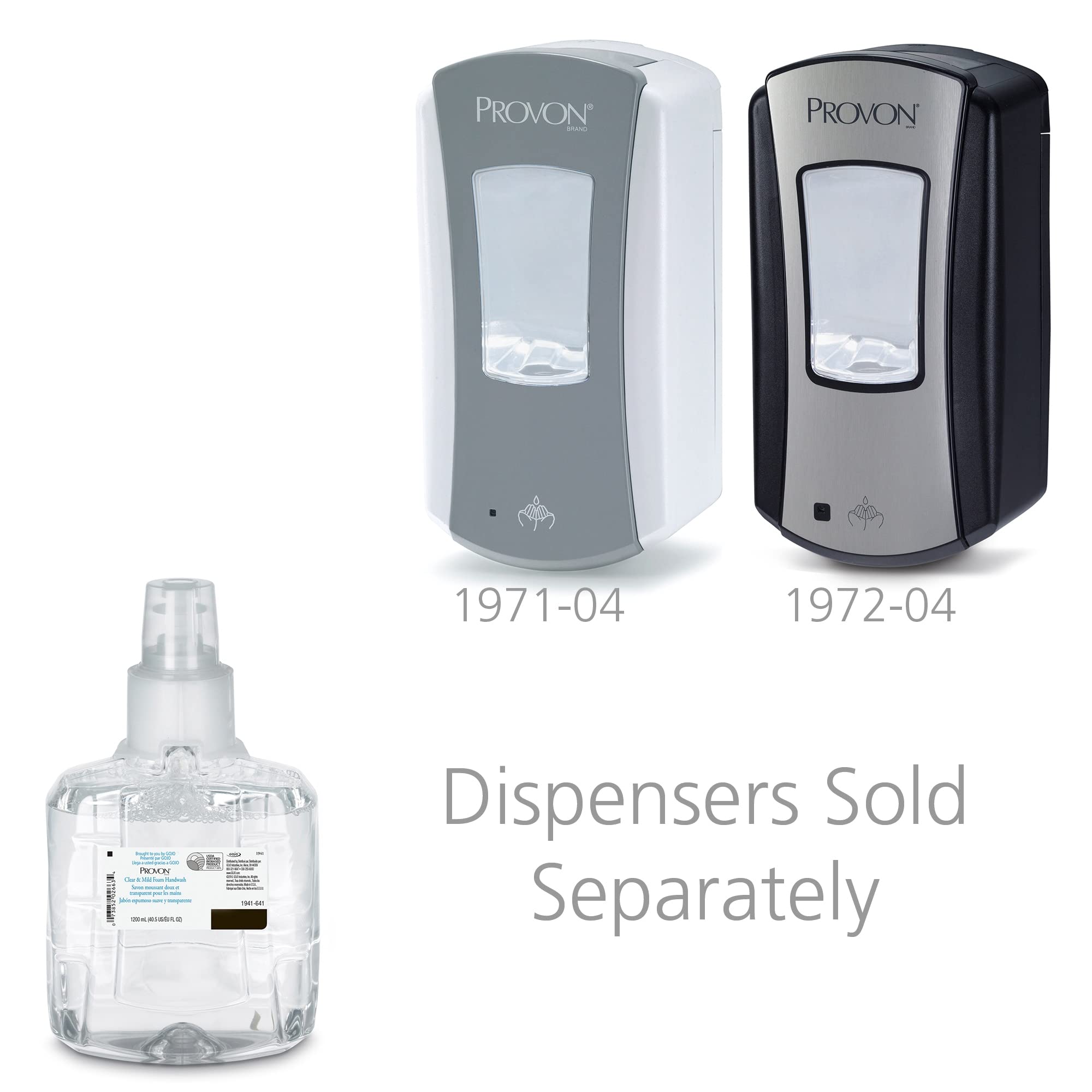 PROVON LTX-12 recambio-espuma-1200ml-paquete-dos ideal para dispensadores.