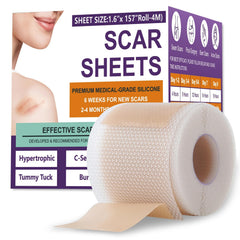 Psecici hojas de silicona para cicatriz: tratamiento suave para cicatrices nuevas y antiguas.