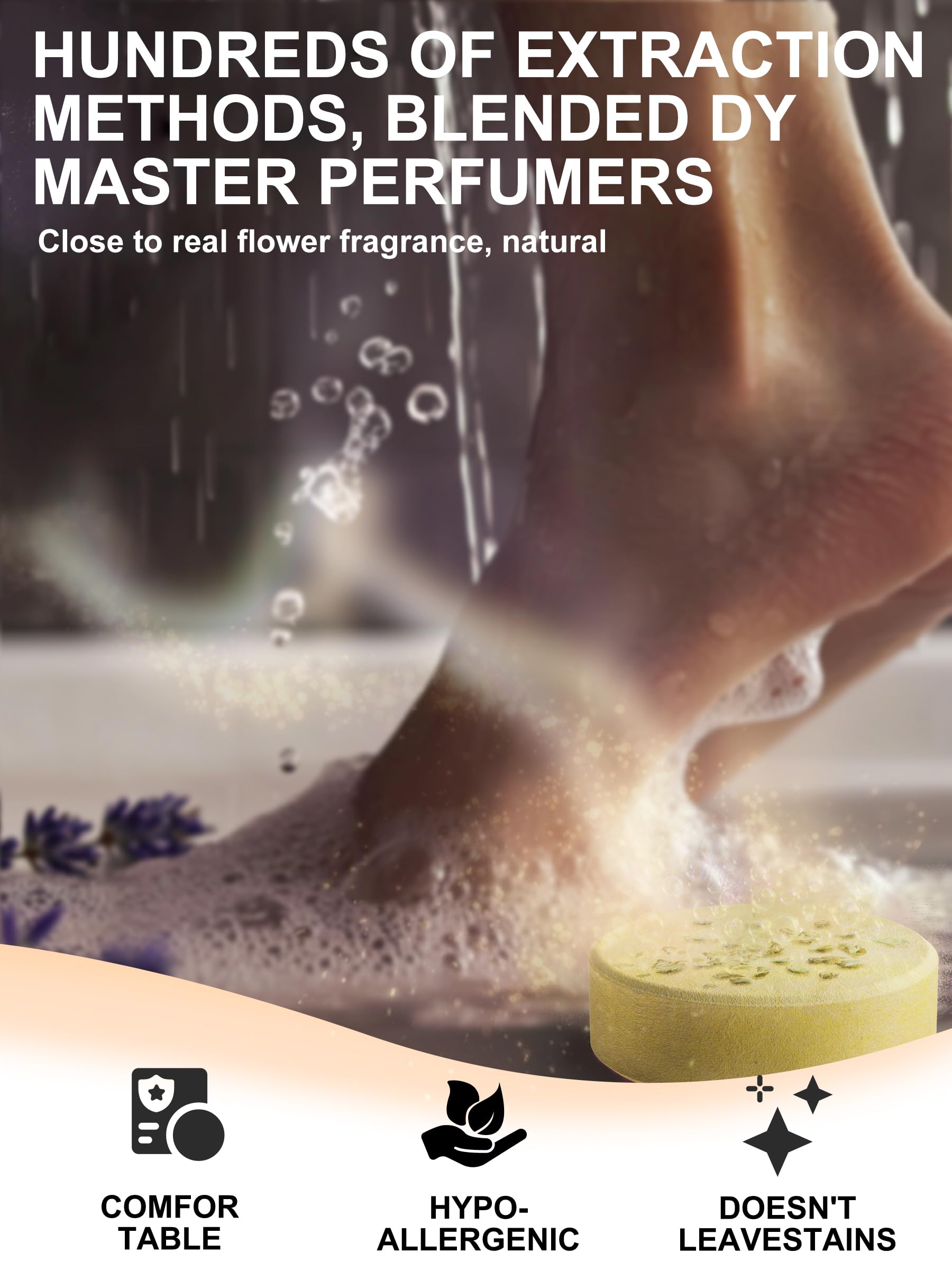 Psnli vaporizadores ducha rosa, fragancia floral para una ducha spa.
