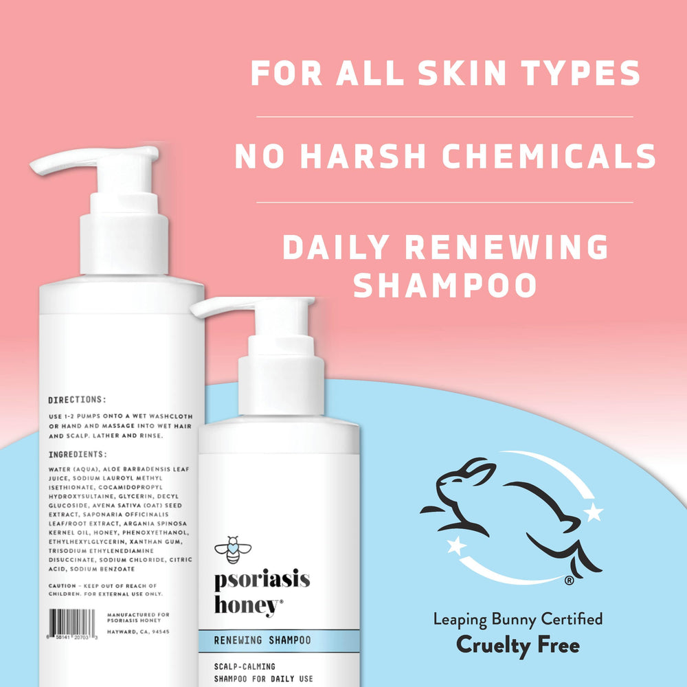 PSORIASIS HONEY champú con aloe vera para cuero cabelludo calmado