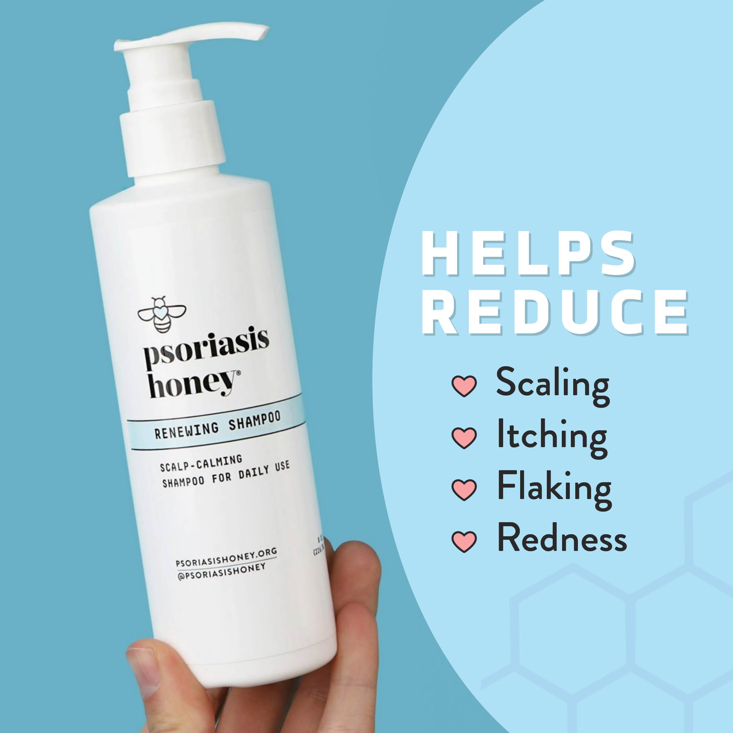 PSORIASIS HONEY champú, ingredientes naturales como aloe vera y avena