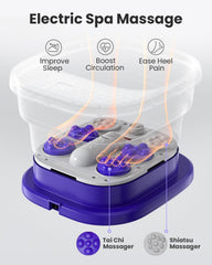 Puboo spa para pies con control remoto facilita ajustar temperatura y masaje