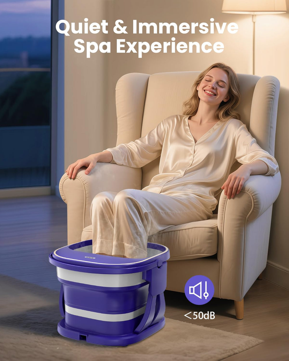 Puboo spa para pies admite tallas hasta 11 de EE. UU. para comodidad amplia