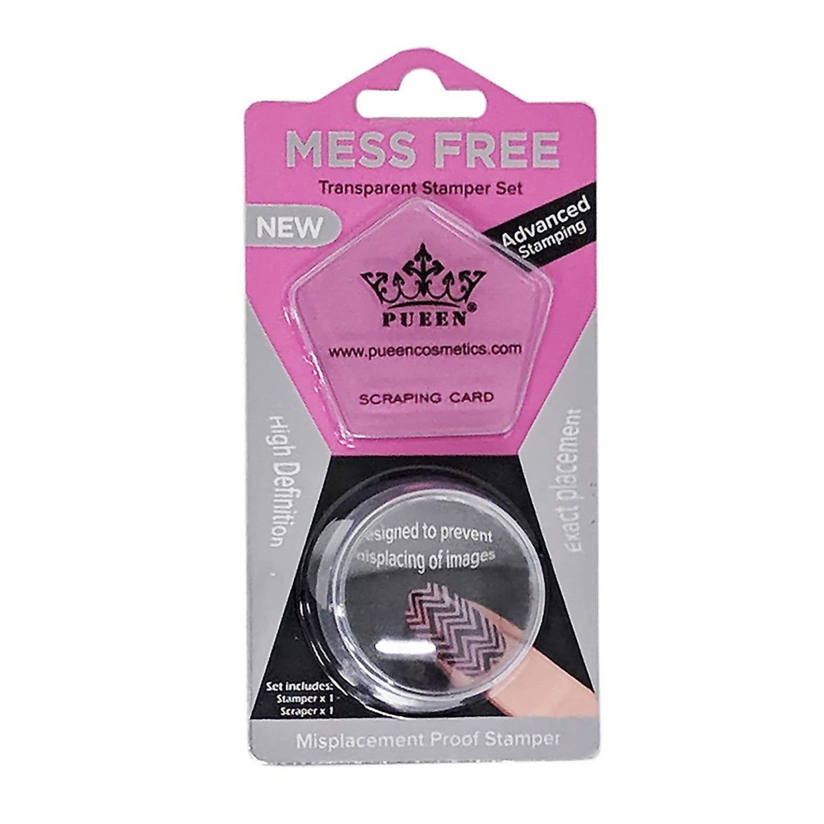 PUEEN estampa 35mm transparente gruesa para transferencias precisas de diseños