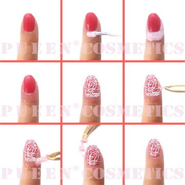 PUEEN limpieza rápida para arte de uñas sin desorden