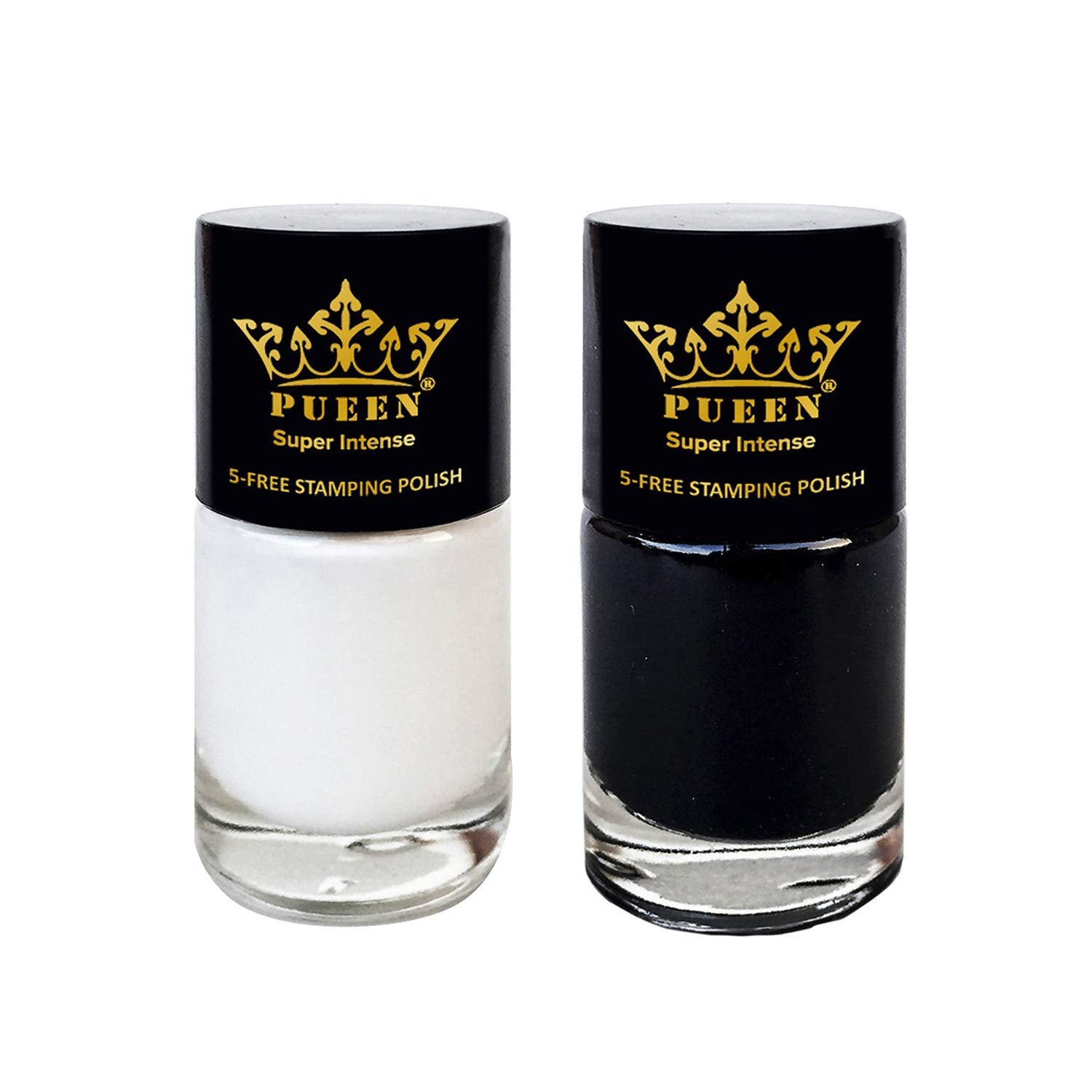 PUEEN MUST HAVE 805 Negro: botella para stamping con color intenso, ideal para contrastes.