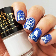 PUEEN MUST HAVE 806 Blanco: frasco de stamping para trazos nítidos y limpios.