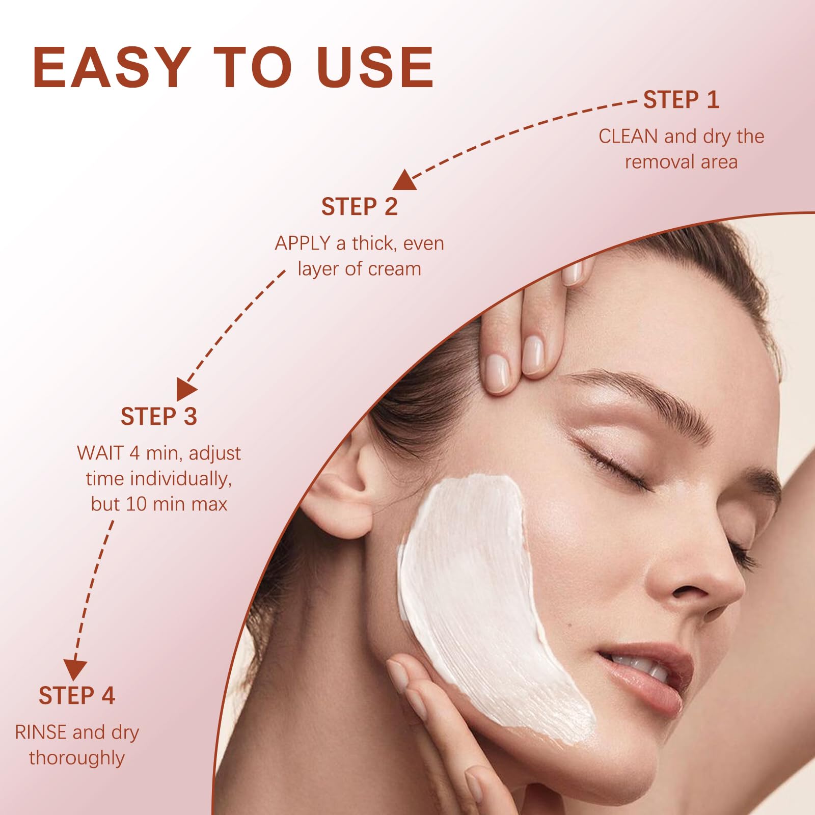 PUILOG crema depilatoria facial, ingredientes naturales, cuidado diario de la piel.