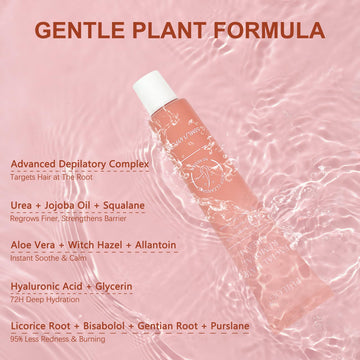 PUILOG crema depilatoria facial, textura hidratante, piel sedosa tras depilar.