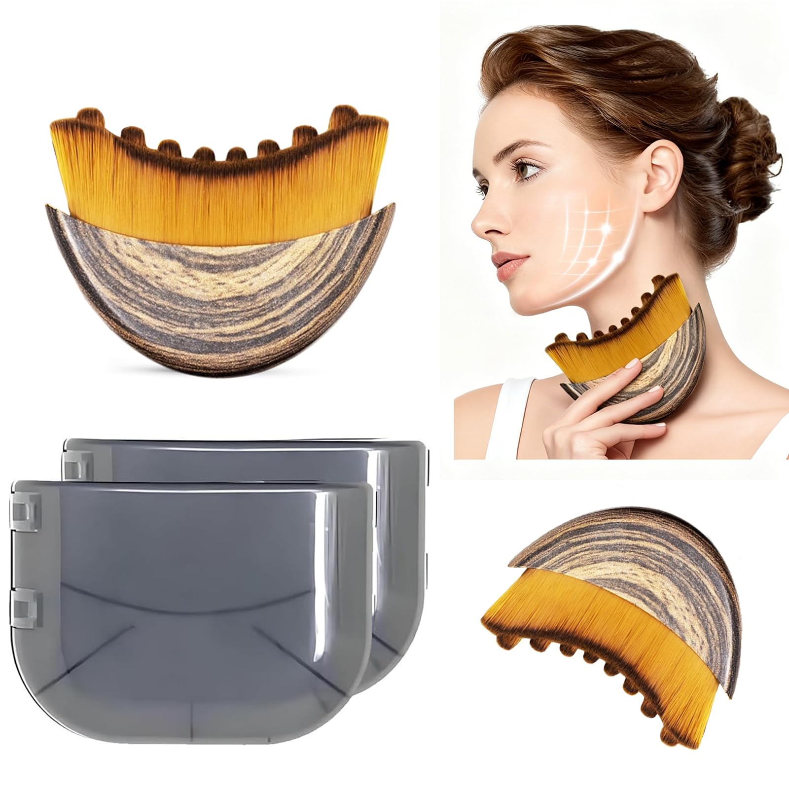 Pukaock masajador linfático facial para deshinchar y revitalizar la piel.