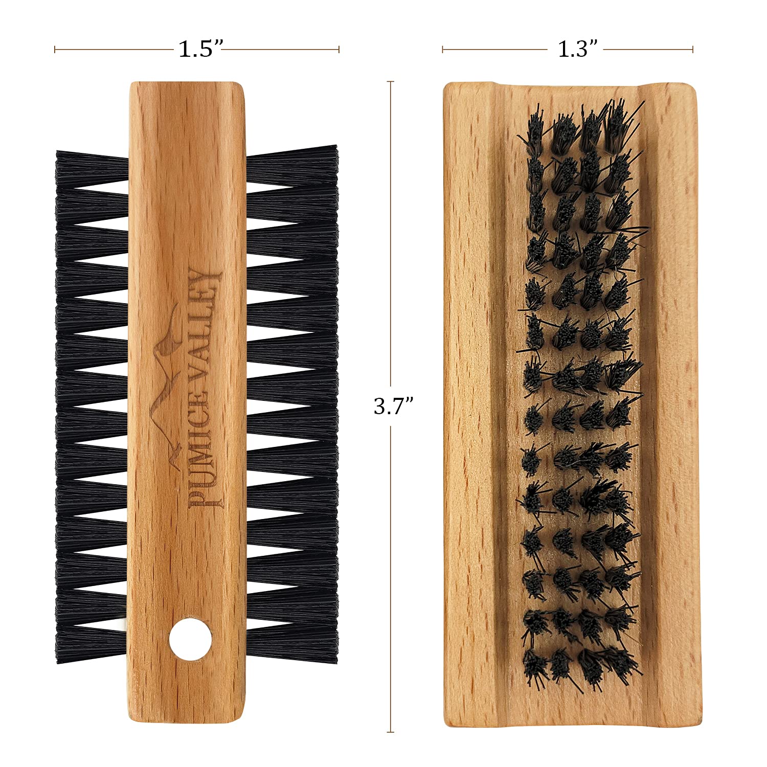 Pumice Valley uso en manos y pies, cepillo doble cara para exfoliar