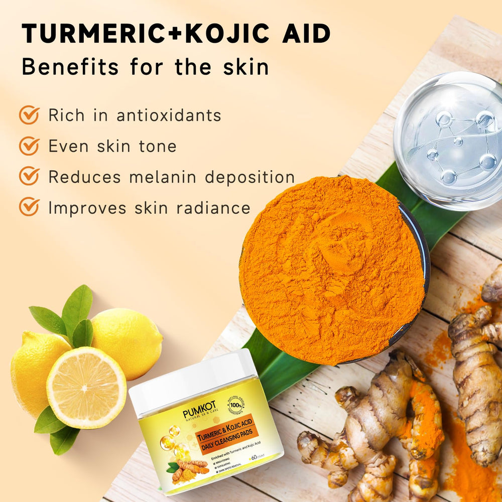 Pumkot exfoliating cleansing pads improving skin texture over daily use