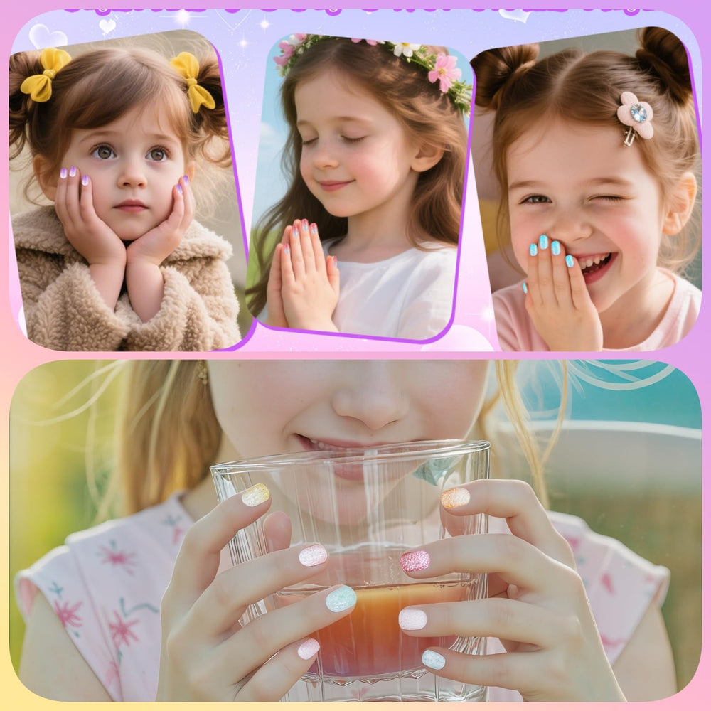 Pumkryth diferentes tallas de uñas, aptas para niñas de 7 a 12 años.