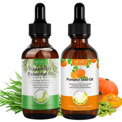 Pumpkin Seed Oil bottle for hair growth and scalp nourishment.