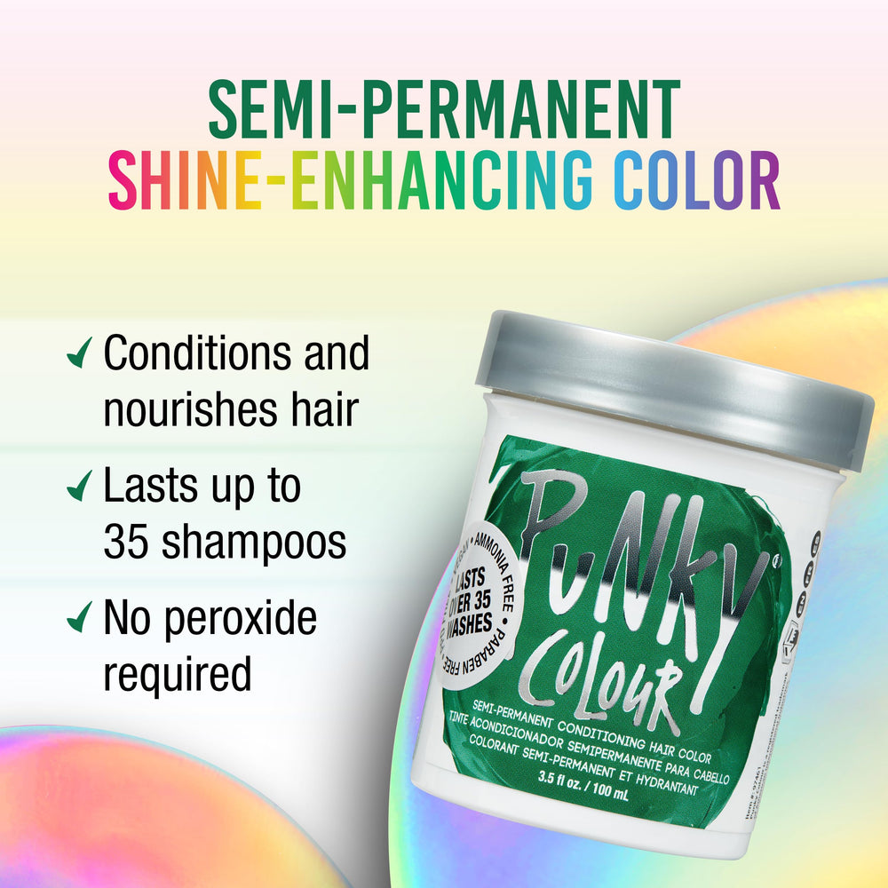 Punky Alpine Green: aplicación con brocha para cobertura precisa.
