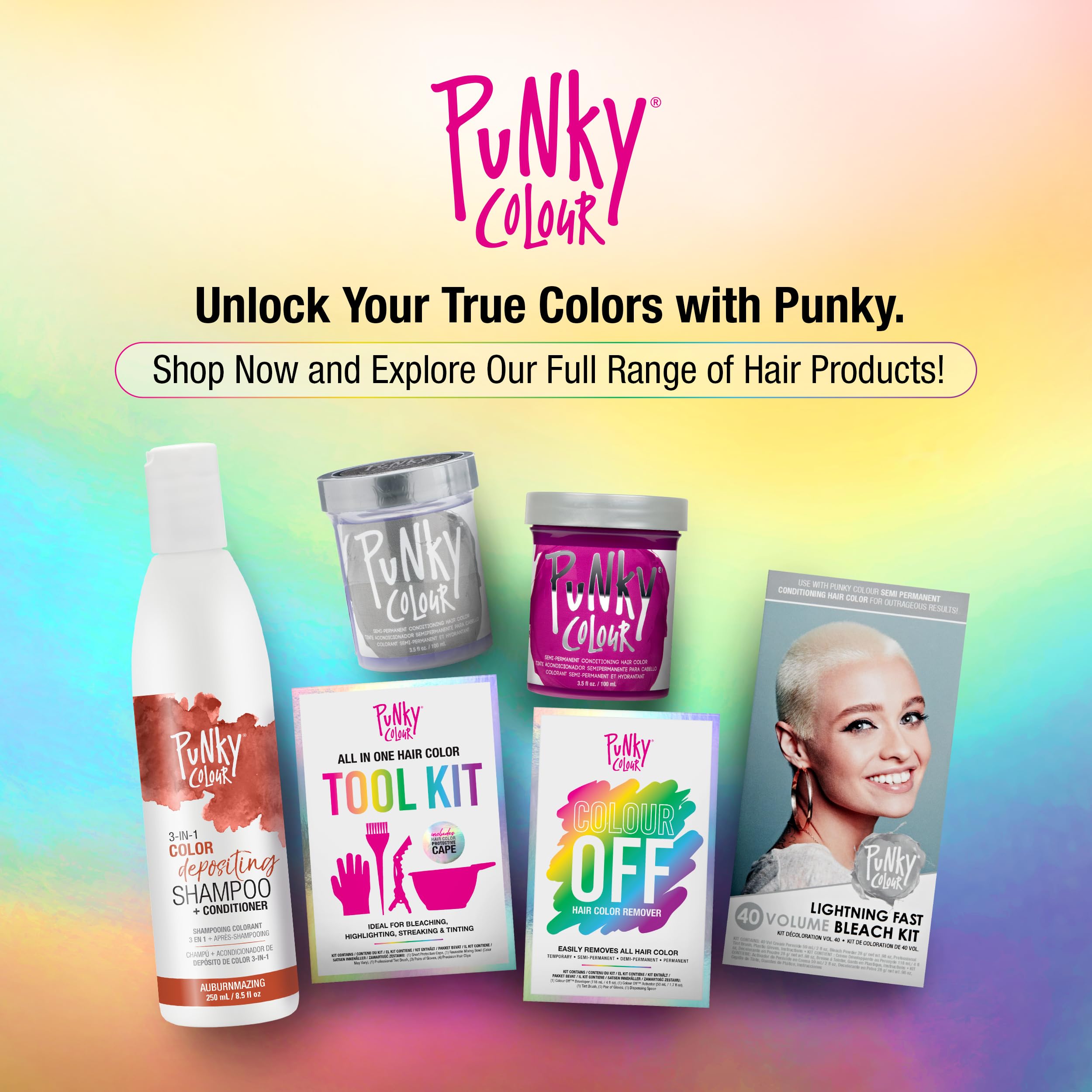 Punky color 3-en-1, libre de crueldad y hecho en Estados Unidos para color duradero