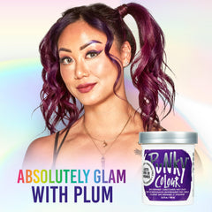 Punky Plum cabello suave gracias a la nutricion acondicionadora.